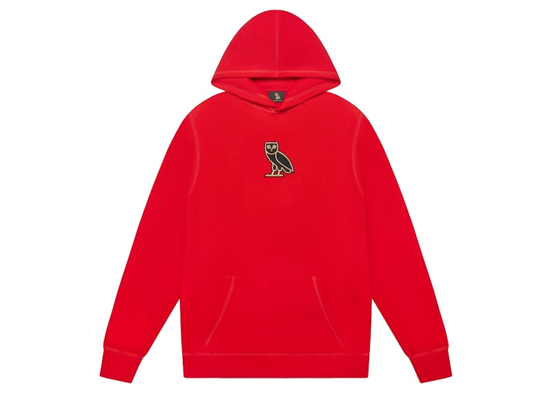 OVO Classic Owl Hoodie Red Men's - FW22 - US