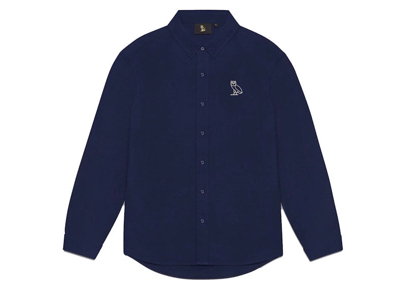 OVO Classic Oxford Shirt Navy メンズ - SS22 - JP