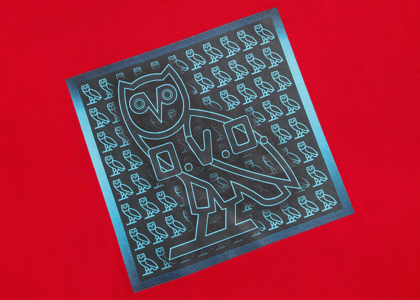 OVO Code Owl T-shirt Red Men's - SS22 - US