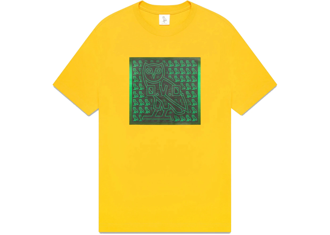 OVO Code Owl T-shirt Spectra Yellow Men's - SS22 - US