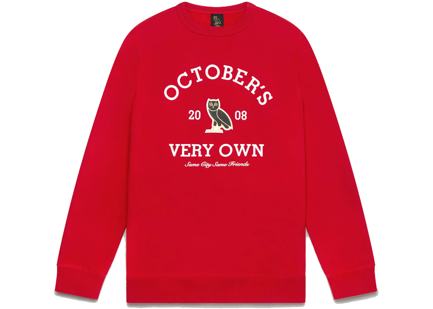 OVO Collegiate Crewneck Red Men's - SS21 - US OVO Collegiate Crewneck Red Men's - SS21 - US
