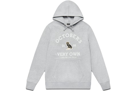 OVO Collegiate Hoodie Heather Grey Men s SS21 GB