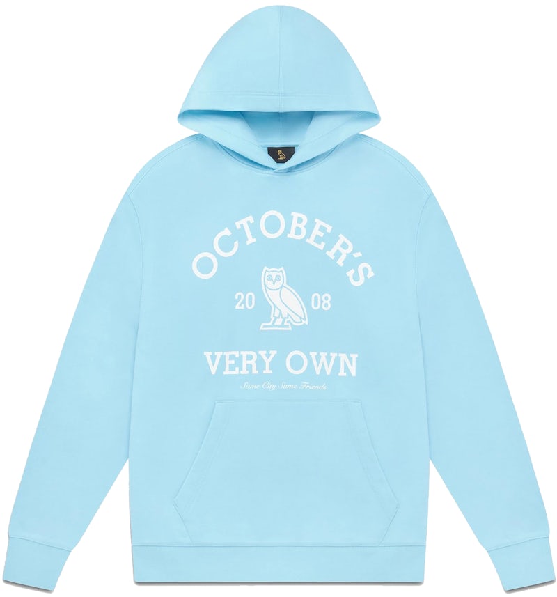OVO Collegiate Hoodie Light Blue Men's SS22 US