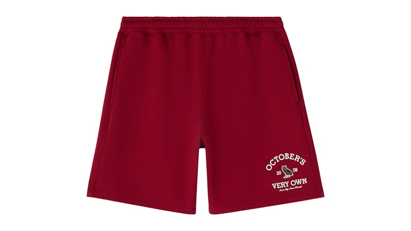 OVO Collegiate Shorts Tiefrot