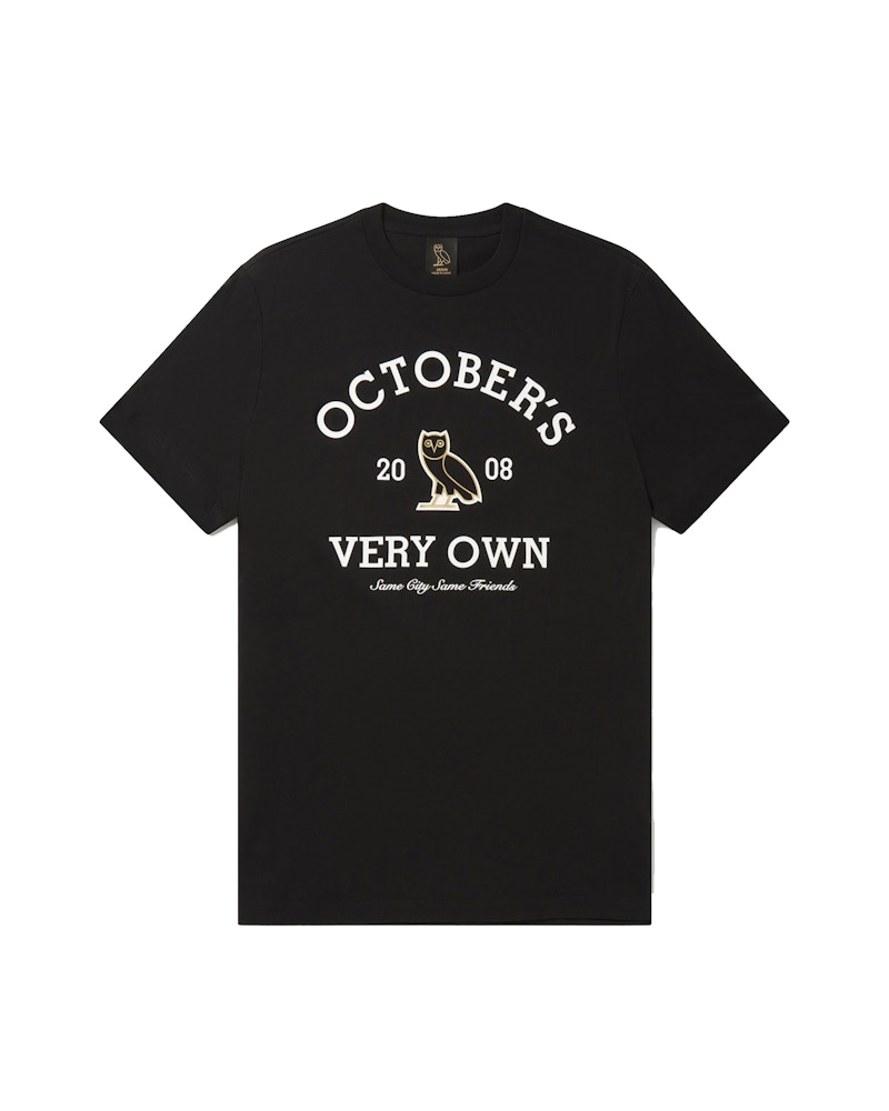 OVO Collegiate T-shirt Black Men's - FW20 - US