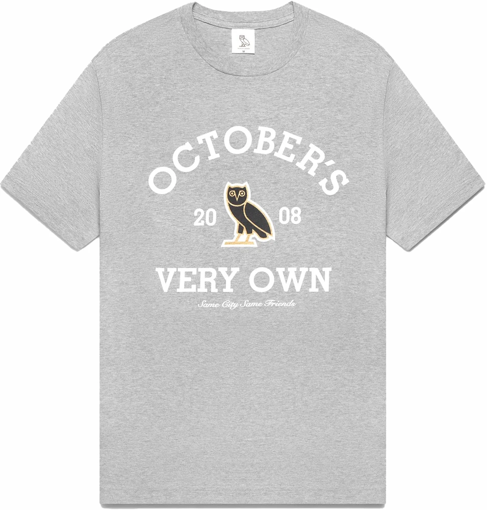 OVO Collegiate T-shirt (FW22) Heather Grey Men's - FW22 - US