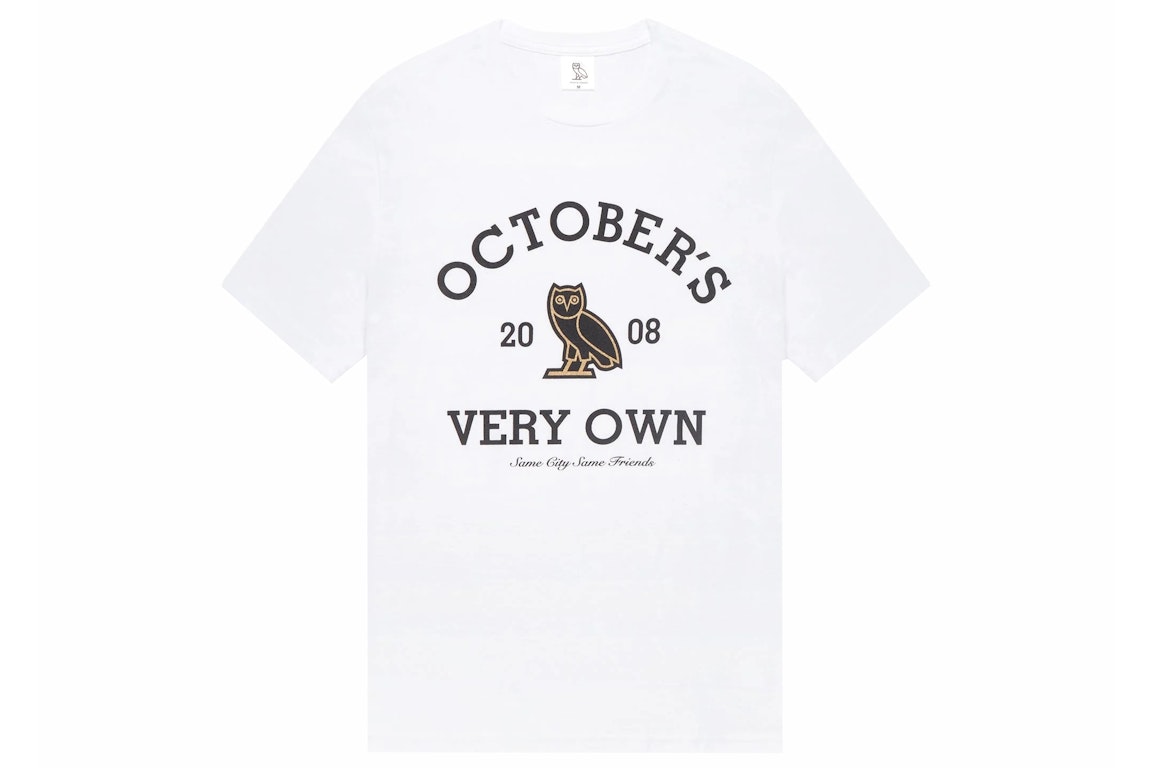 Pre-owned Ovo Collegiate T-shirt (fw22) White