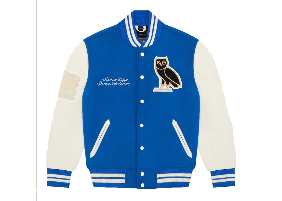 Pre-owned Ovo Collegiate Varisty Jacket Blue