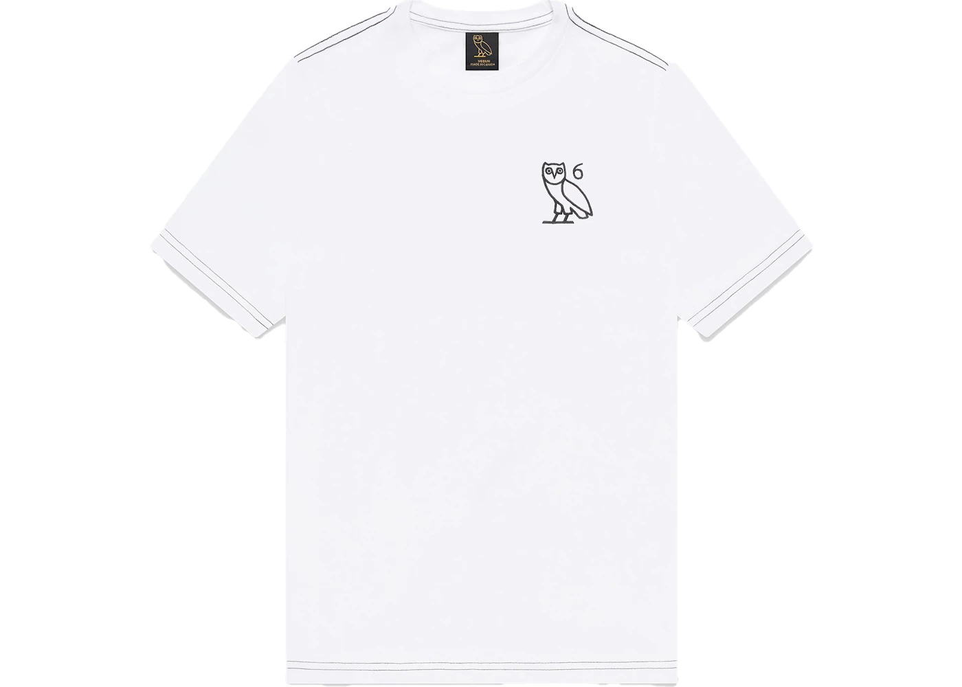 OVO Contrast Stitch T-shirt White Men's - SS21 - US