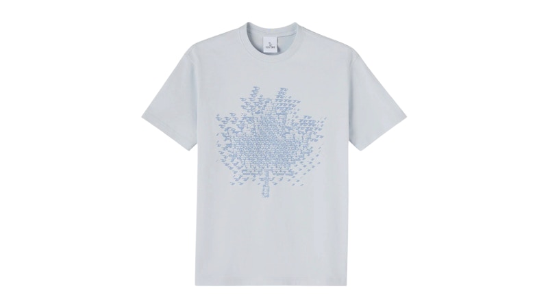 OVO Digi Leaf Tee Kyanite Blue