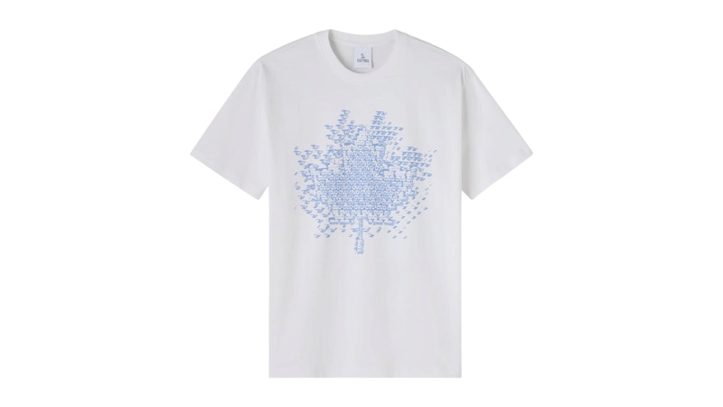 OVO Digi Leaf Tee White