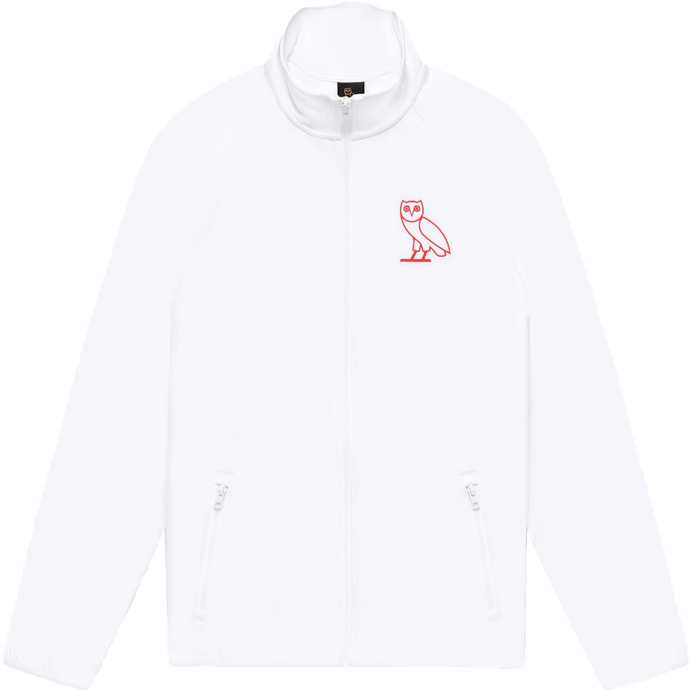 OVO Double Knit Track Jacket White Men's - SS21 - US