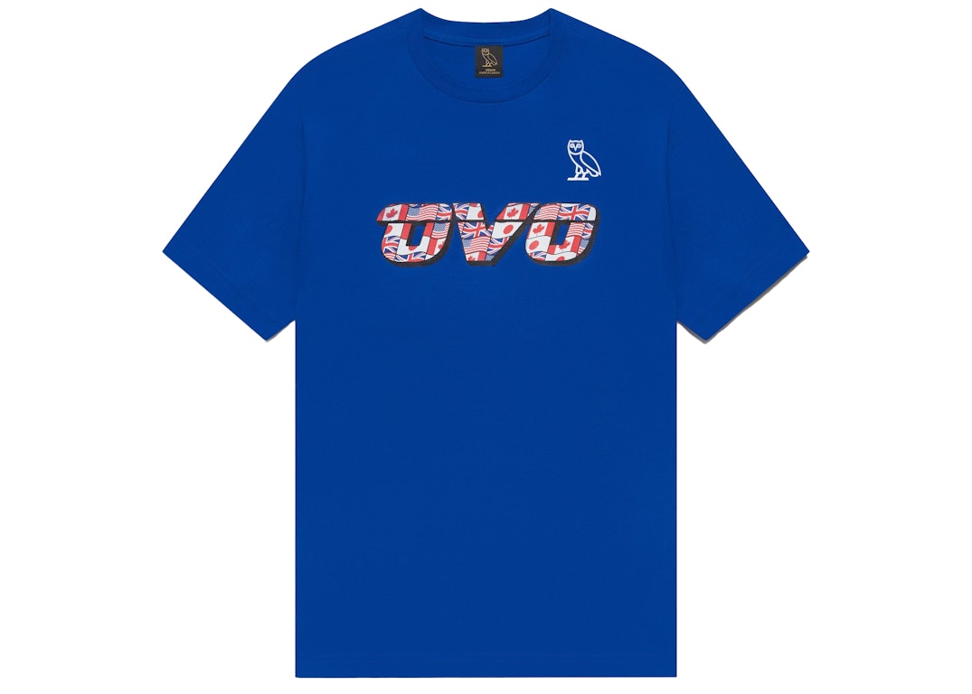Pre-owned Ovo Flag Runner T-shirt Royal Blue