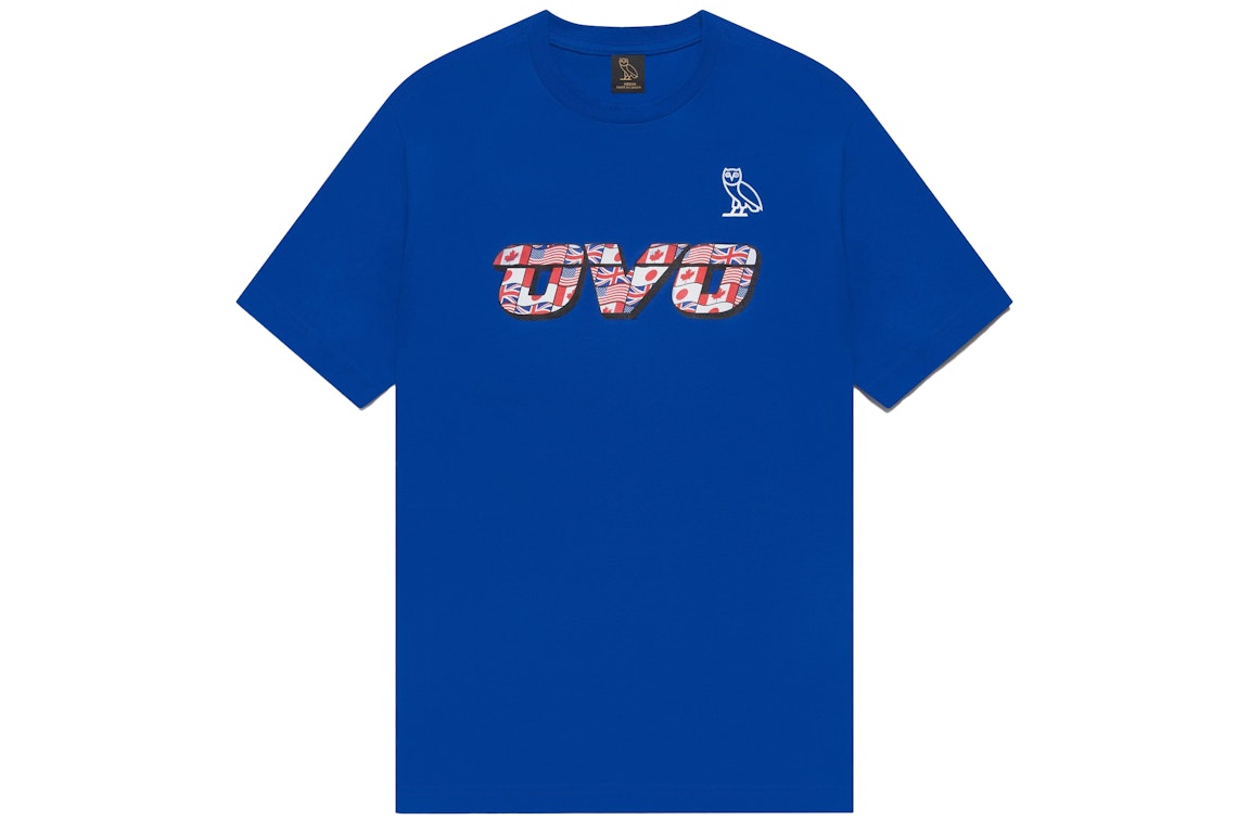 Pre-owned Ovo Flag Runner T-shirt Royal Blue