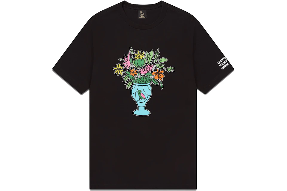 OVO Floral Vase T-shirt Black