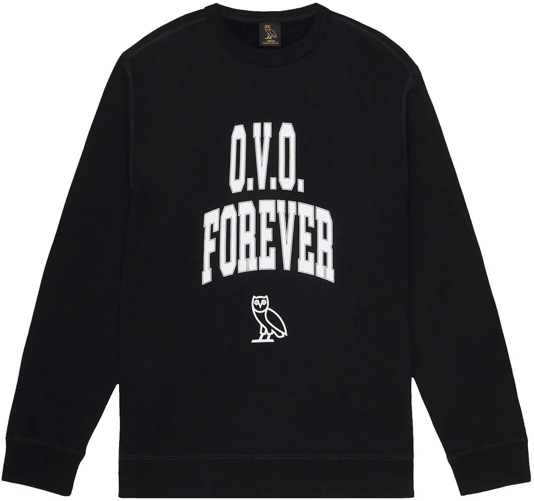 OVO Forever Crewneck Black Men's - SS21 - GB