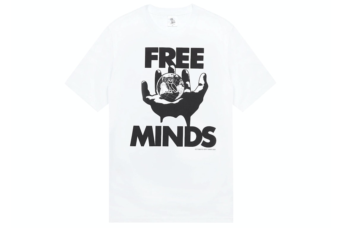 Pre-owned Ovo Free Minds T-shirt White