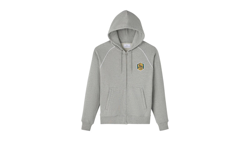 OVO Full-Zip Raglan Hoodie Heather Grey