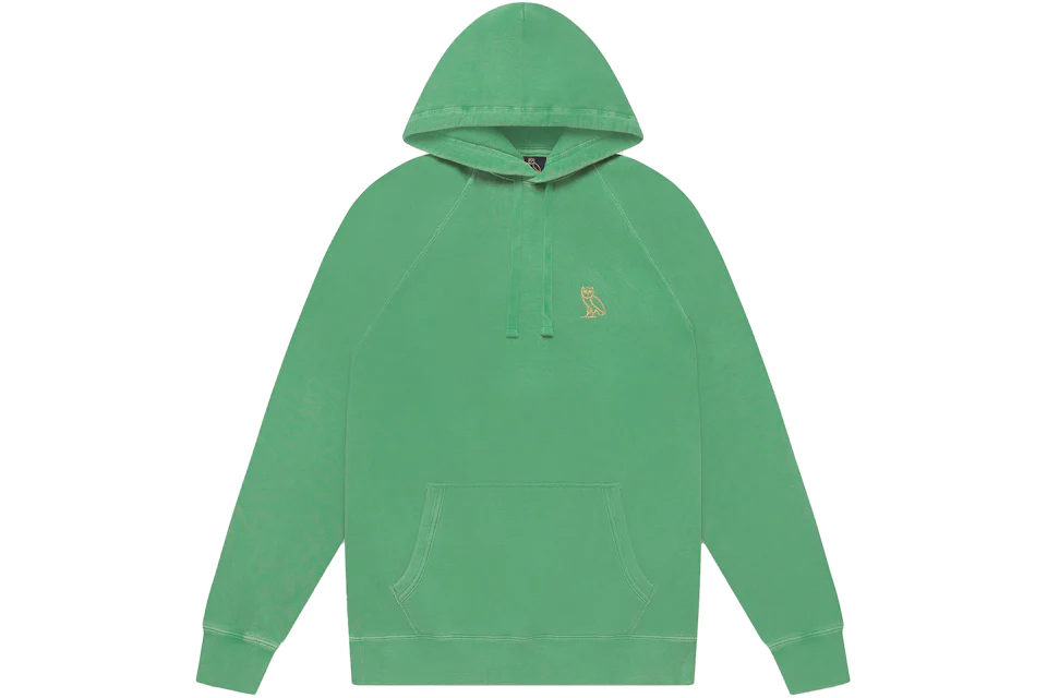 OVO Garment Dye Hoodie Emerald Green