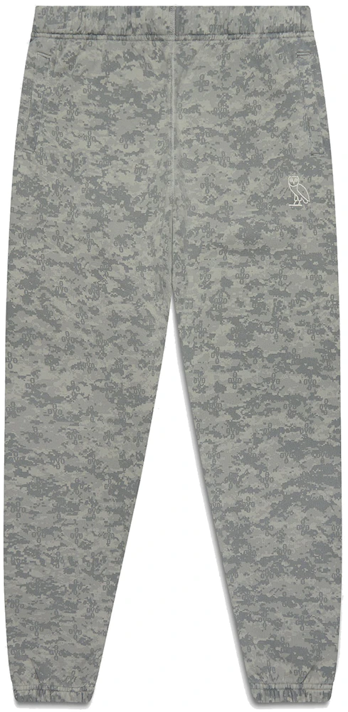 OVO Garment Dye Sweatpant Grey Camo Men's - SS22 - US