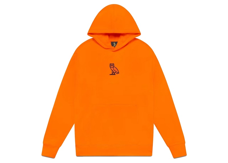 OVO Glow In The Dark Classic Owl Hoodie Orange Men's - FW22 - US