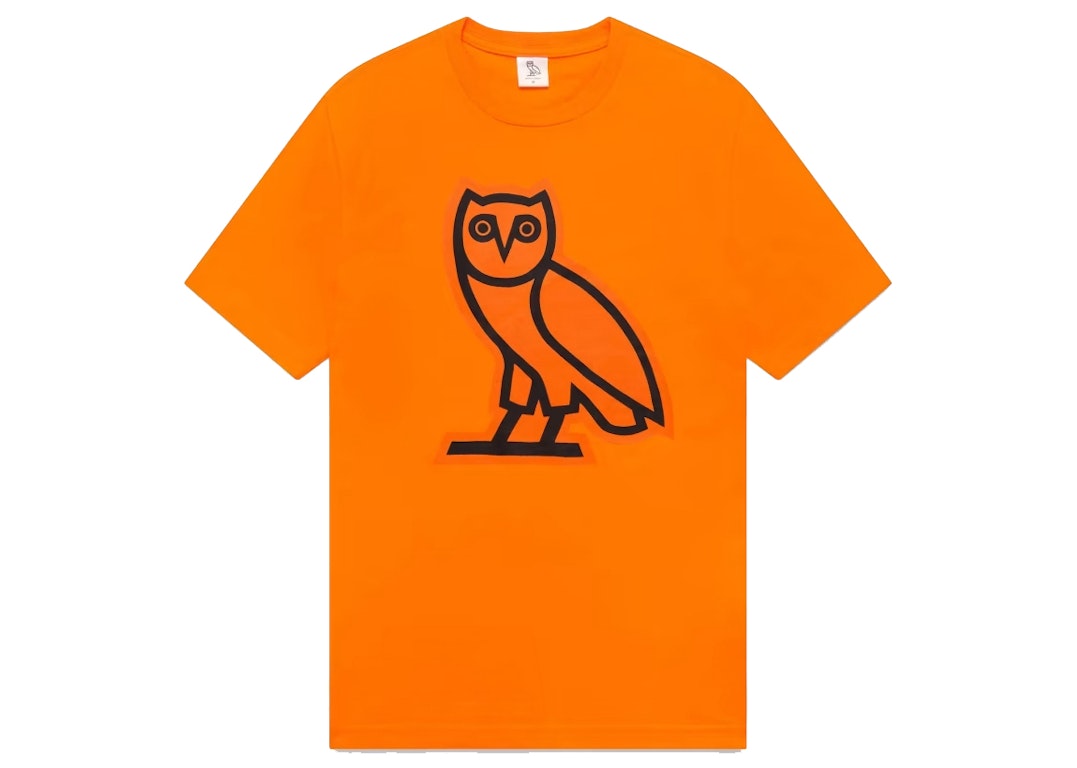 Pre-owned Ovo Glow In The Dark Owl T-shirt Orange