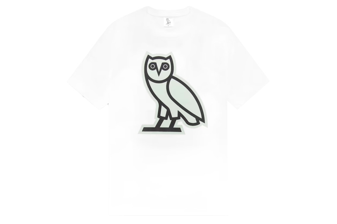 Pre-owned Ovo Glow In The Dark Owl T-shirt White