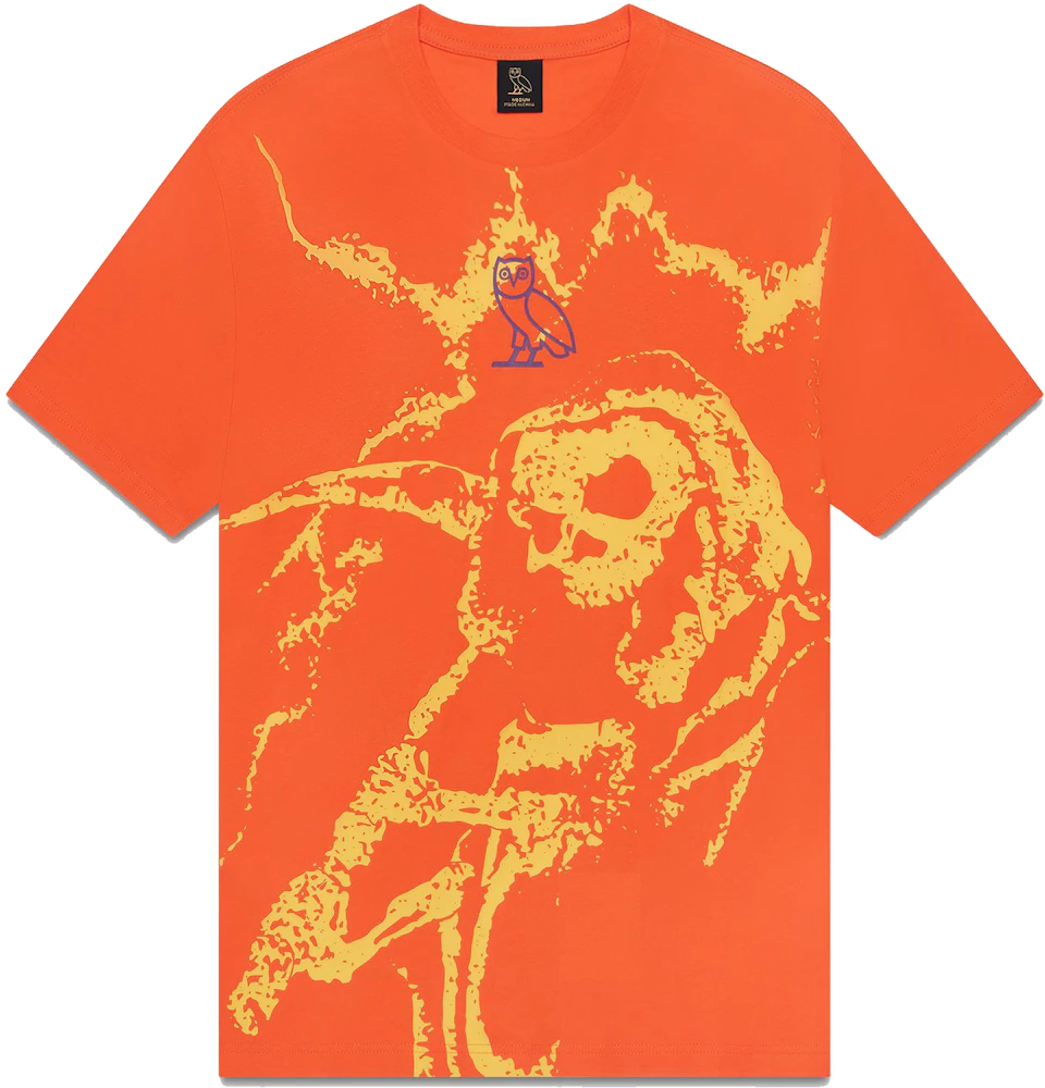 OVO Grim Reaper T-shirt Orange Men's - FW21 - US