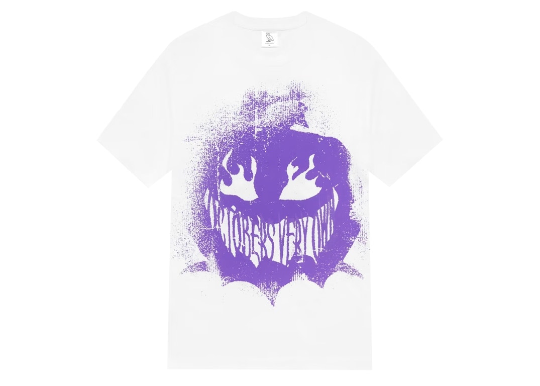 Pre-owned Ovo Halloween Gang Lantern T-shirt White