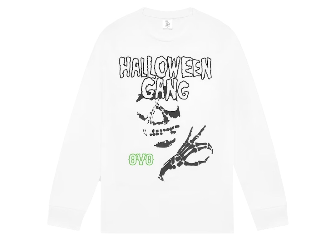 Pre-owned Ovo Halloween Gang Longsleeve T-shirt White