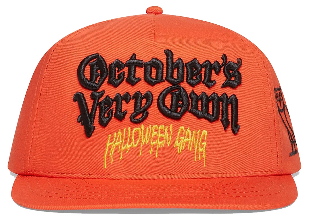 Pre-owned Ovo Halloween Gang Trucker Hat Orange