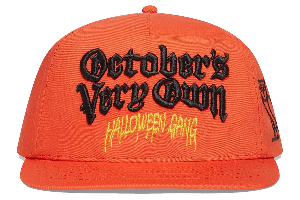 Pre-owned Ovo Halloween Gang Trucker Hat Orange