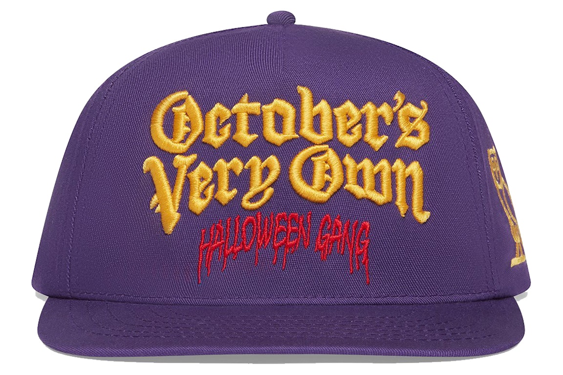 Pre-owned Ovo Halloween Gang Trucker Hat Purple