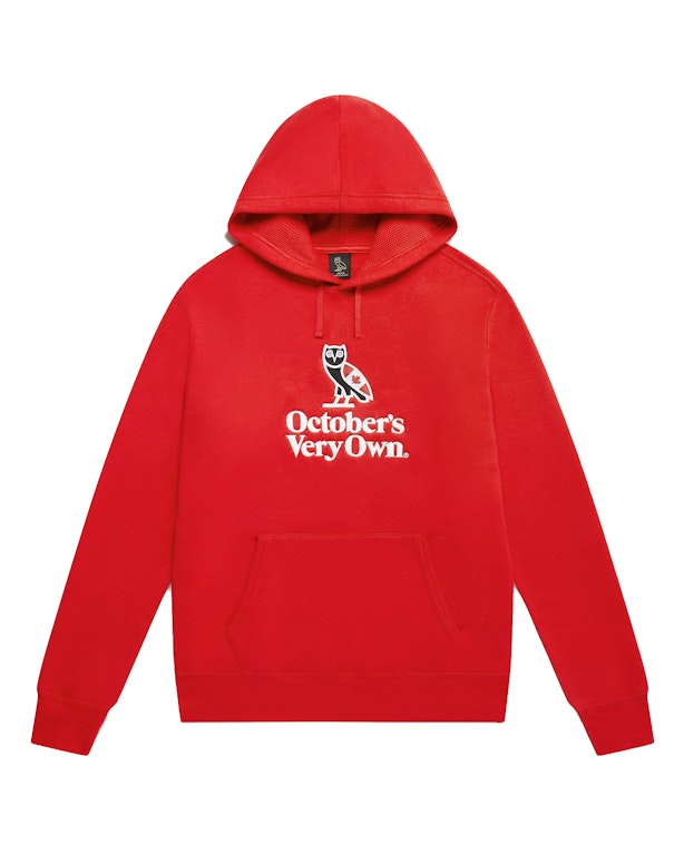 Pre-owned Ovo Heritage Hoodie Red