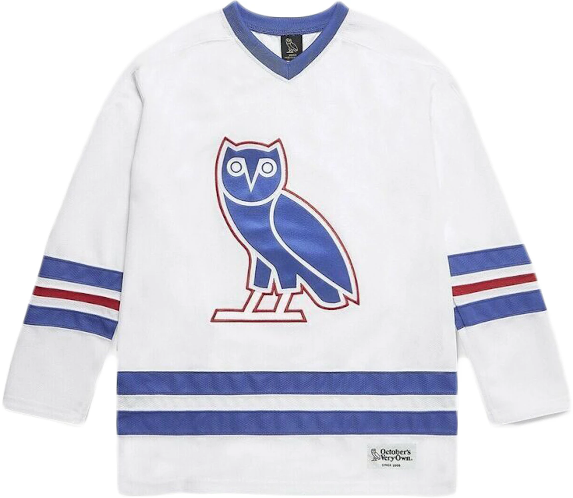 Drake 9 OVO White Hockey Jersey