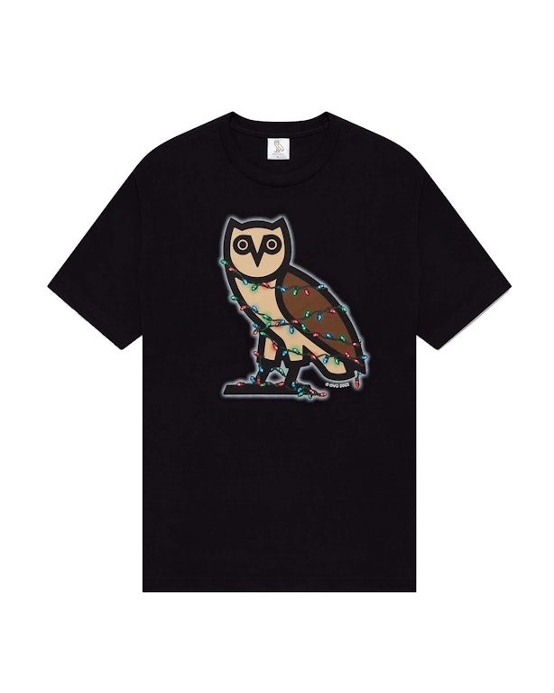 Pre-owned Ovo Holiday Bubble Owl T-shirt Black
