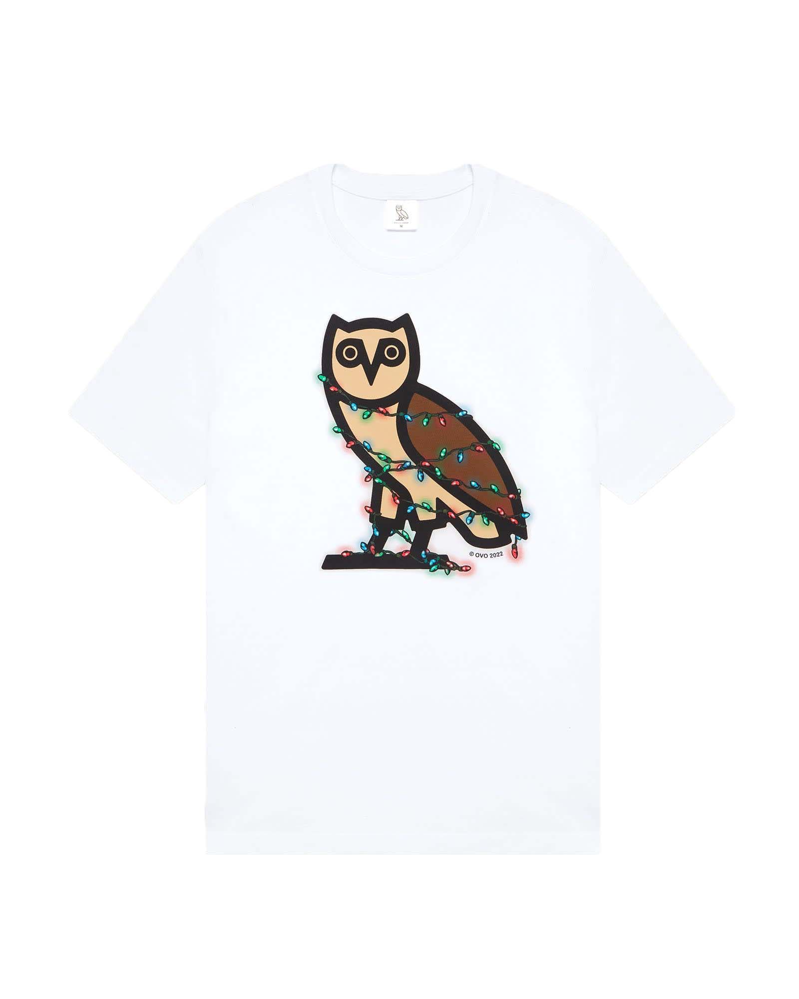OVO Holiday Bubble Owl T-Shirt White - FW22 - US