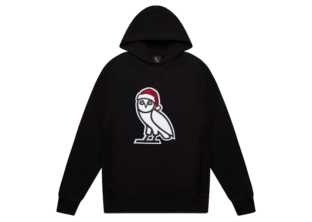 Pre-owned Ovo Holiday Owl Hoodie (fw21) Black