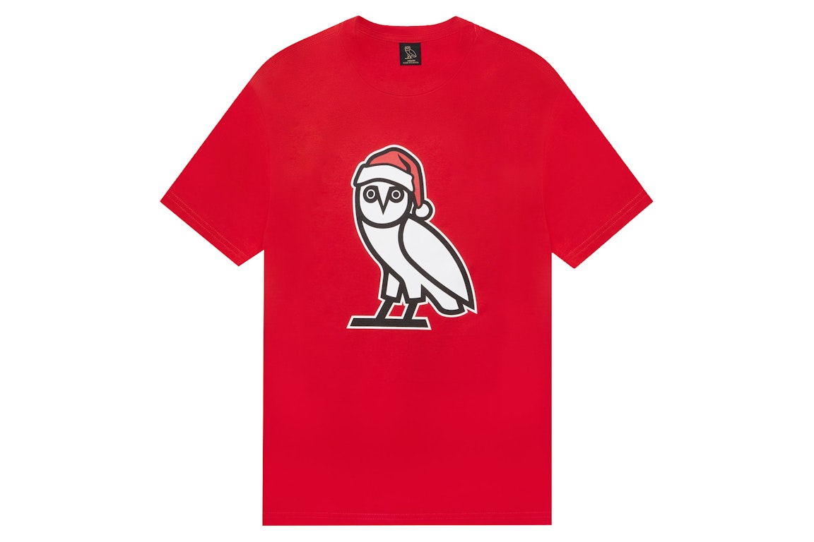 Pre-owned Ovo Holiday Owl T-shirt Red