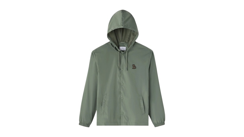 OVO Hooded Coaches Jacket Olive