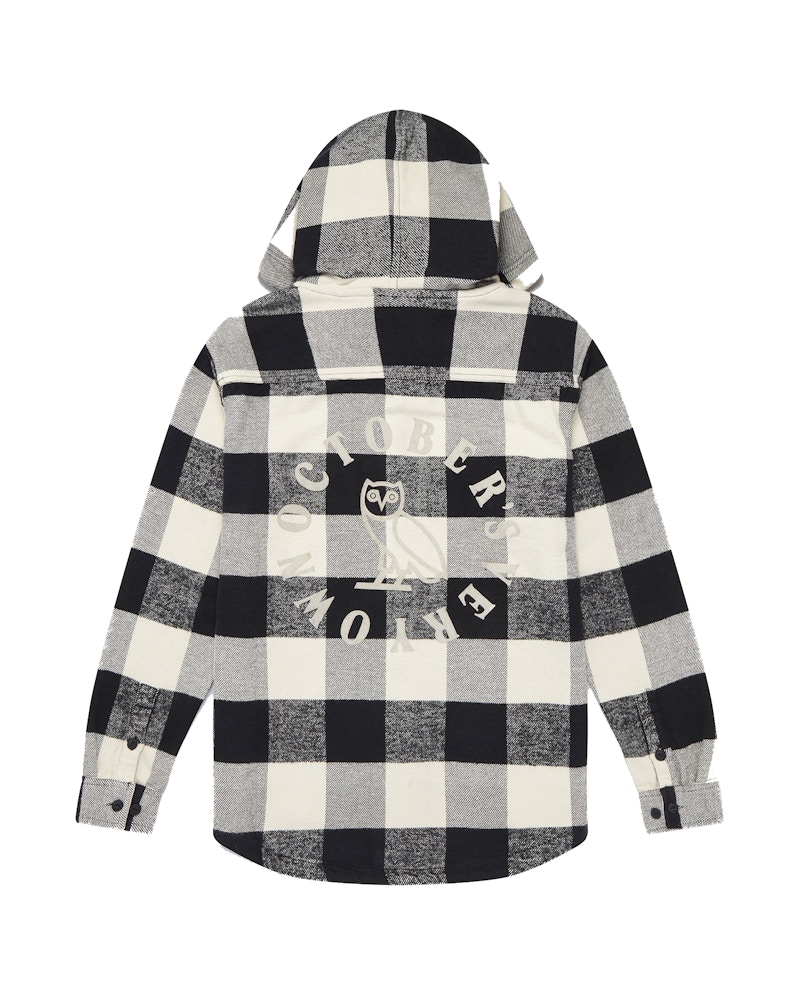 Buffalo plaid hooded discount shirt