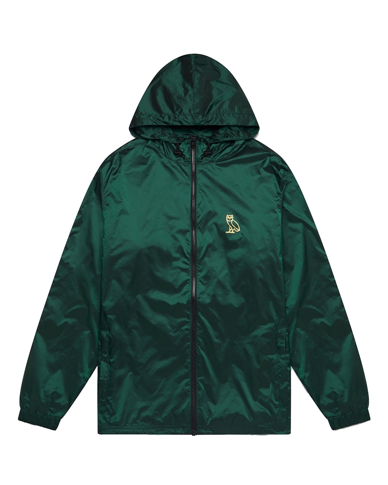 OVO Iridescent Micro-Ripstop Windbreaker Park Green