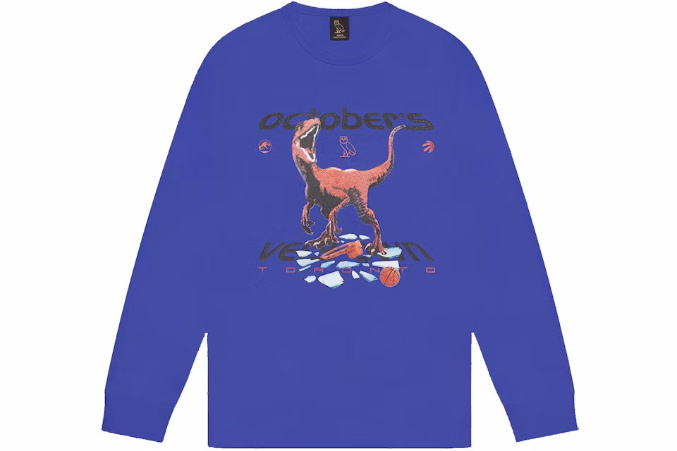 OVO Jurassic Park Longsleeve T-shirt Raptors Purple