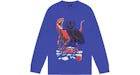 OVO Jurassic Park Shattered Backboard Crewneck Raptors Purple