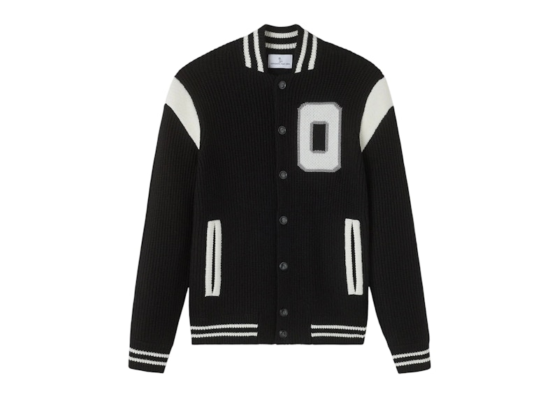 OVO Knit Varsity Jacket Black