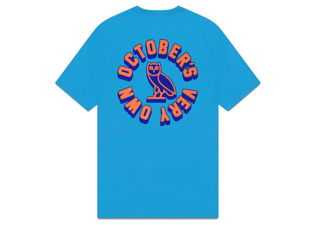 Pre-owned Ovo Knock Out T-shirt Blue Jewel