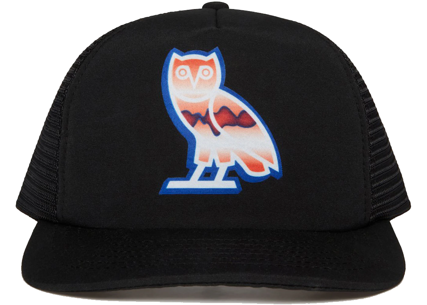 OVO Liquid Chrome Owl Trucker Hat Black Men's - SS21 - GB