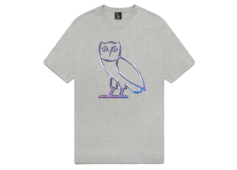 OVO Liquid Metal Tee Heather Grey