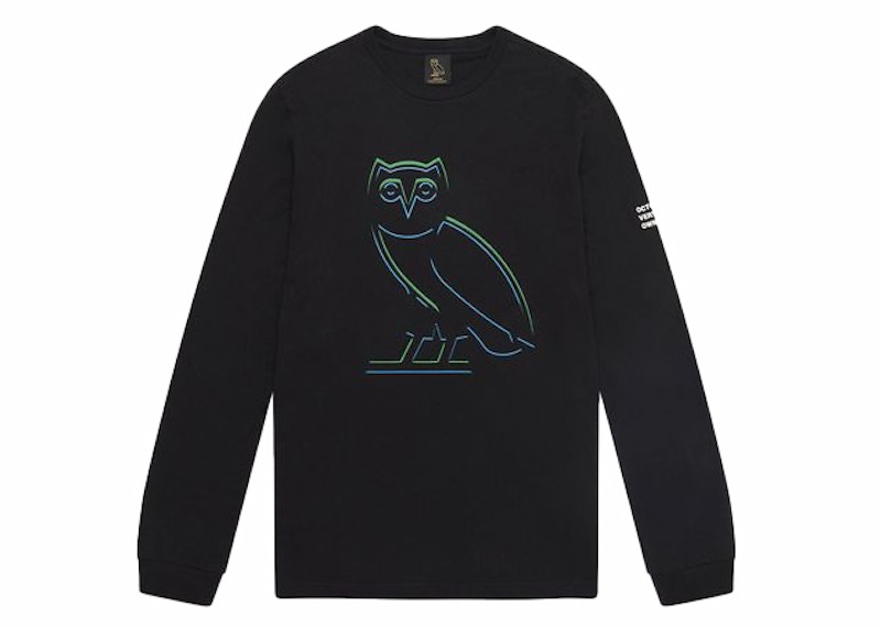 OVO Liquid Owl L/S Shirt Black Men