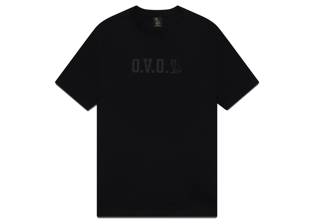 Pre-owned Ovo Military Stencil T-shirt Black